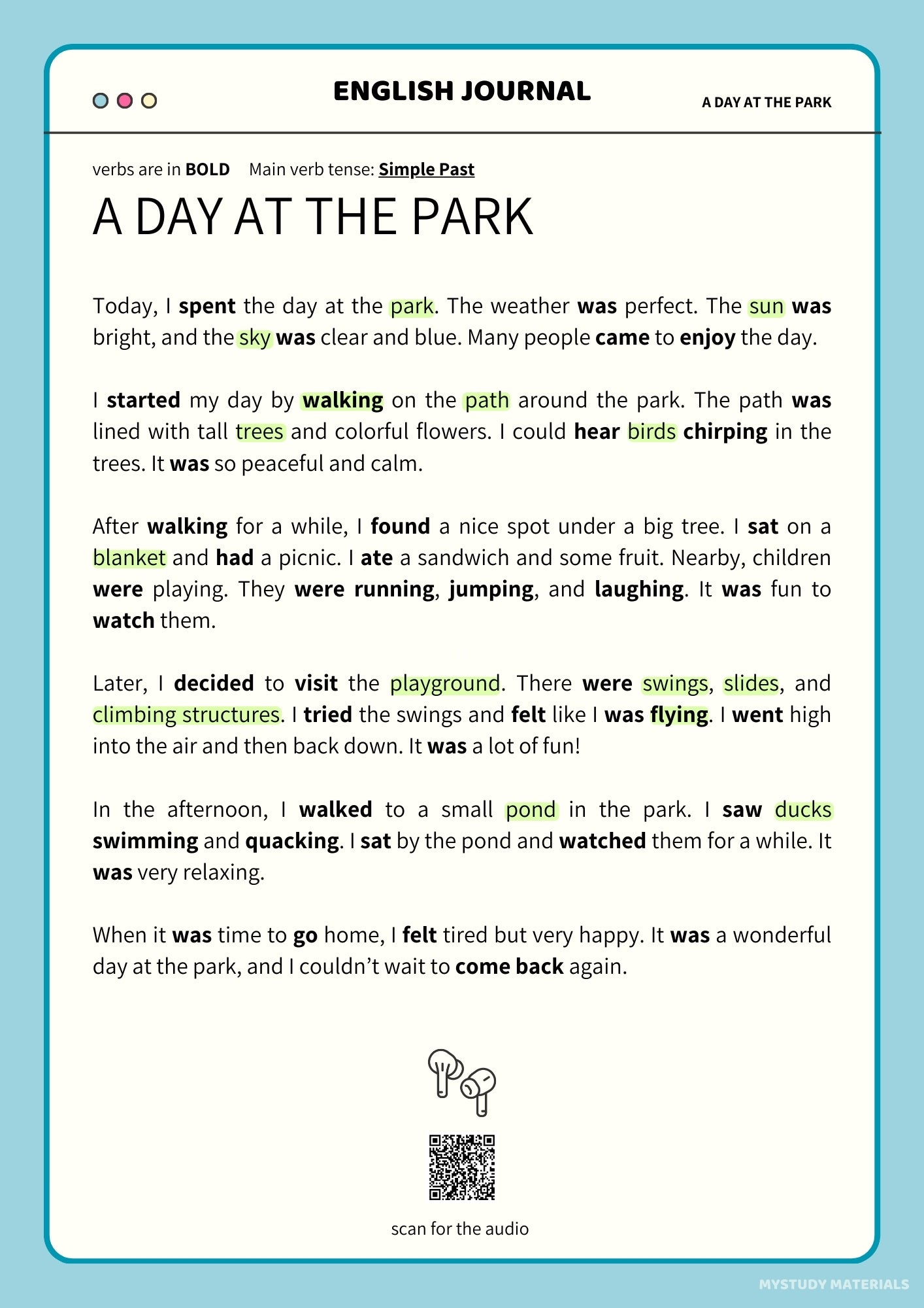 EJ | A Day at the Park
