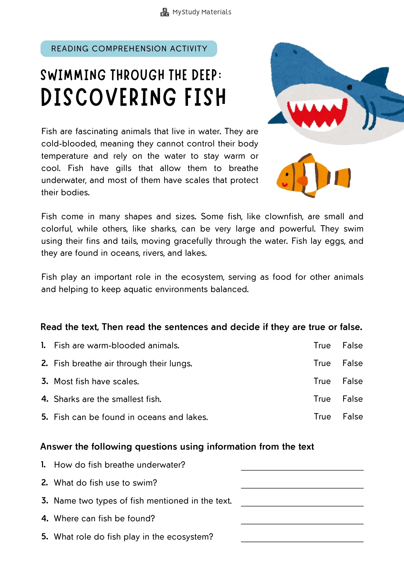 Discovering fish