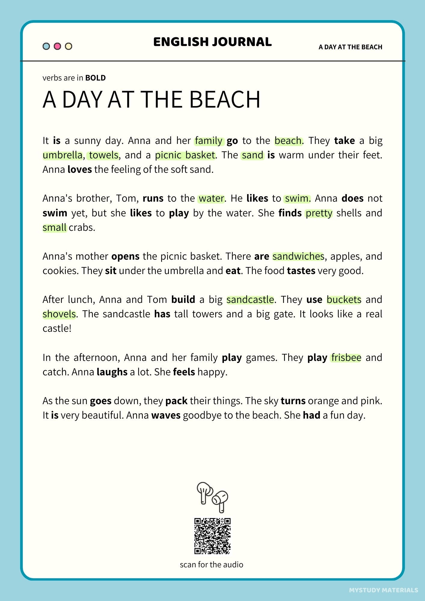 EJ | A Day at the Beach