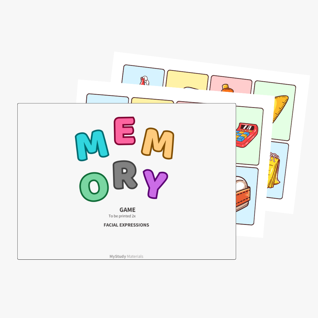 School Objects | MEMORY GAME