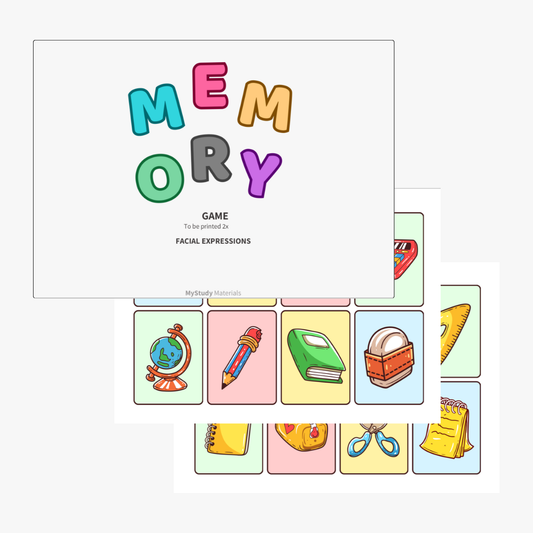 School Objects | MEMORY GAME