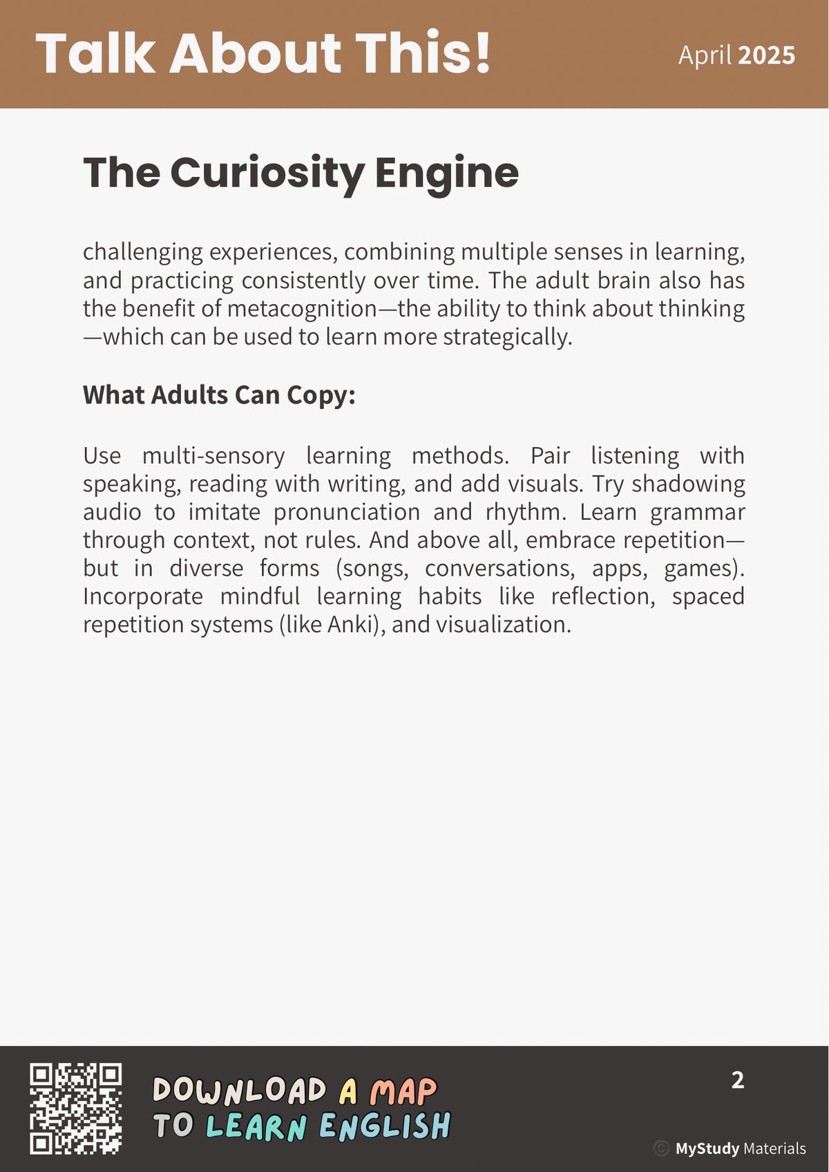 Why Children Learn Faster