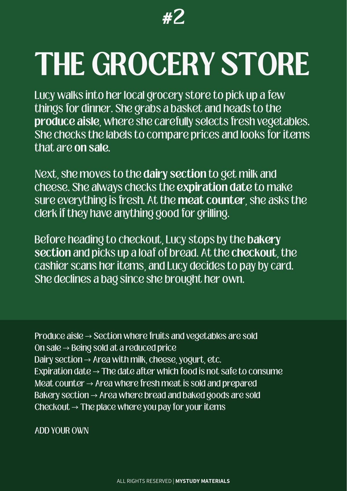 WordLab - The Grocery Store