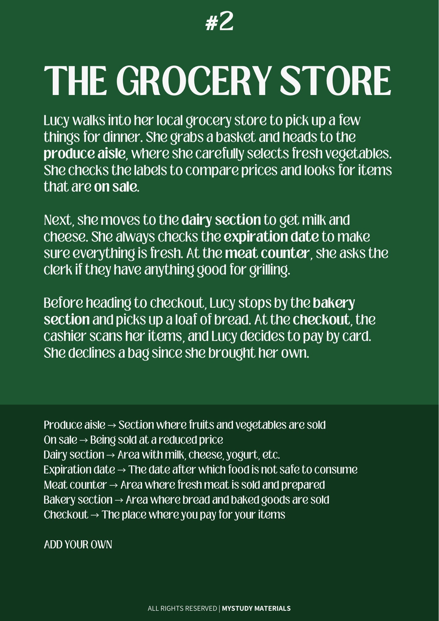 WordLab - The Grocery Store